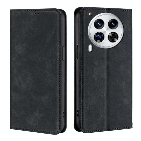 Per Tecno Camon 30 Premier 5G Custodia in pelle magnetica Skin Feel (nero)