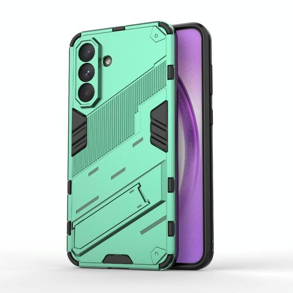 Per Samsung Galaxy A56 5G Punk Armor 2 in 1 PC + TPU Custodia antiurto per telefono con supporto invisibile (verde)