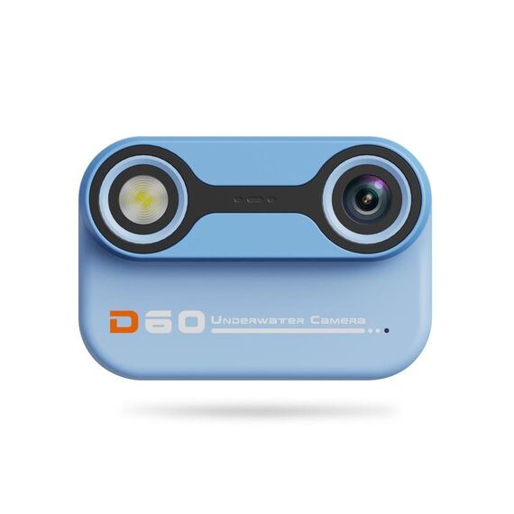 D60 3m impermeabile 2K HD 10X 2,4 pollici foto video registrazione bambini mini telecamera esterna (blu)