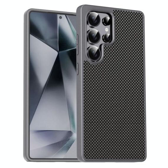 Per Samsung Galaxy S24 Ultra 5G Pita Series TPU + PC Texture Custodia per telefono (grigio)