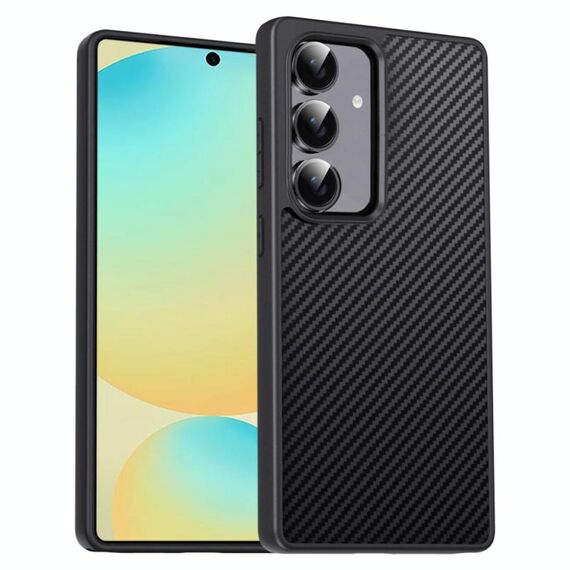 Per Samsung Galaxy S25 5G Pita Series TPU + PC Texture Phone Case (Nero)