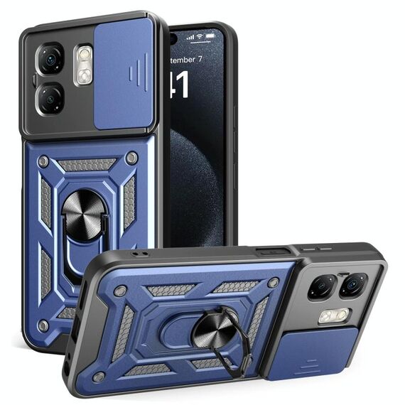 Per Infinix Smart 9 / Hot 50i Custodia per fotocamera scorrevole TPU+PC Custodia per telefono (blu)