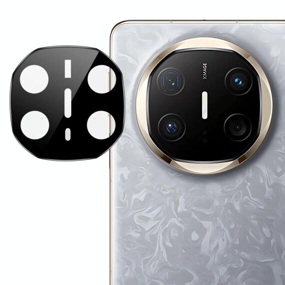 Per Huawei Mate X6 imak Pellicola in vetro per obiettivo fotocamera posteriore Versione nera