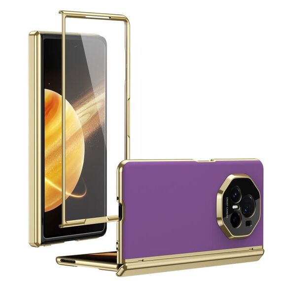Custodia per telefono For Honor Magic V3 Integrated AG Frosted Vacuum Plating (viola)