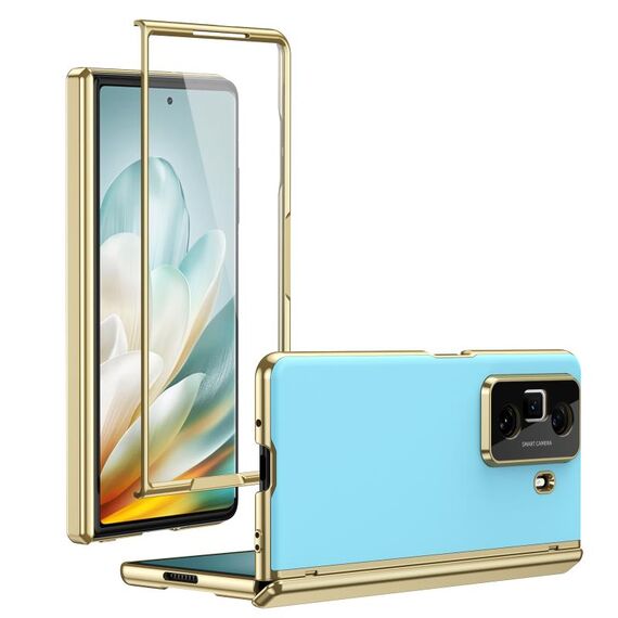 Custodia per telefono For Honor Magic Vs3 Integrated AG Frosted Vacuum Plating (blu ghiaccio)