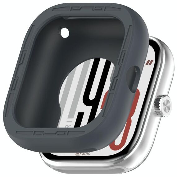Per Redmi Watch 5 eSIM Custodia protettiva in silicone per orologio (grigio acciaio)