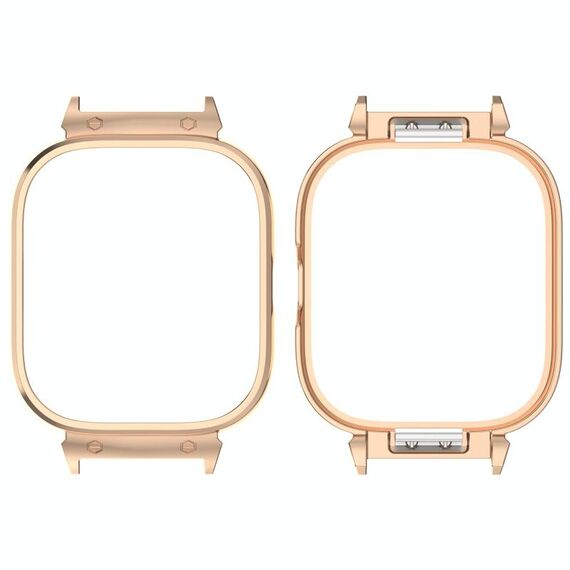 Per Redmi Watch 5 eSIM Custodia protettiva in metallo per orologio (oro rosa)