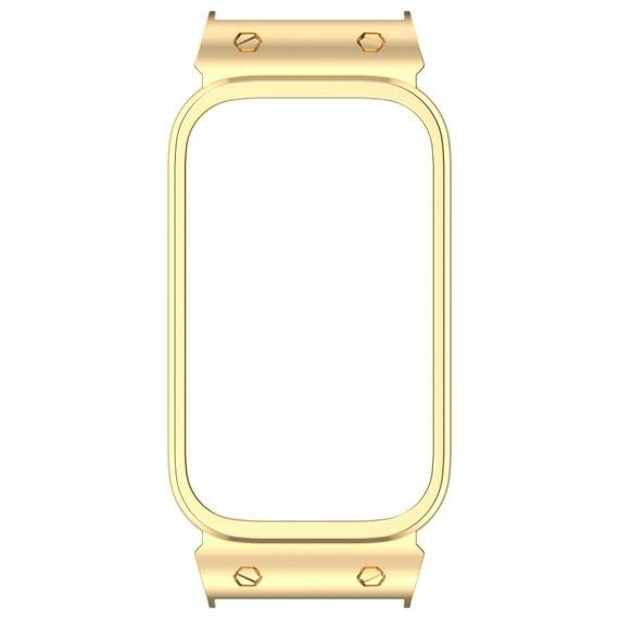 Per Xiaomi Smart Band 9 Active Metal Frame Watch Custodia protettiva (oro)