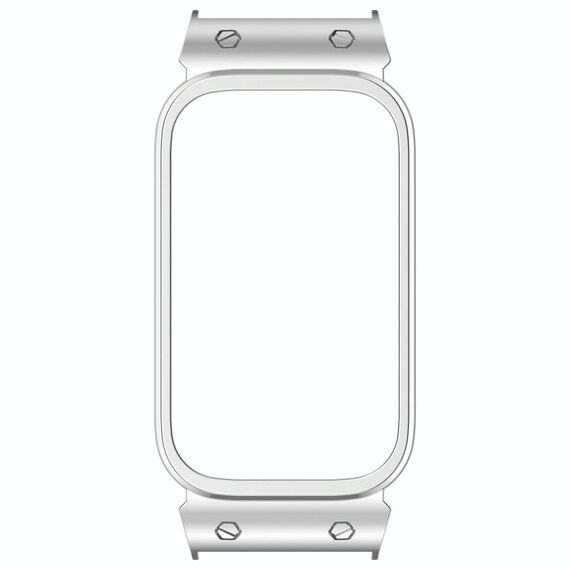Per Xiaomi Smart Band 9 Active Metal Frame Watch Custodia protettiva (argento)