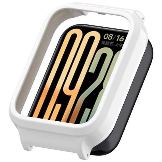 Per Xiaomi Smart Band 9 Pro Custodia protettiva per orologio con copertura parziale in PC cavo (bianca)