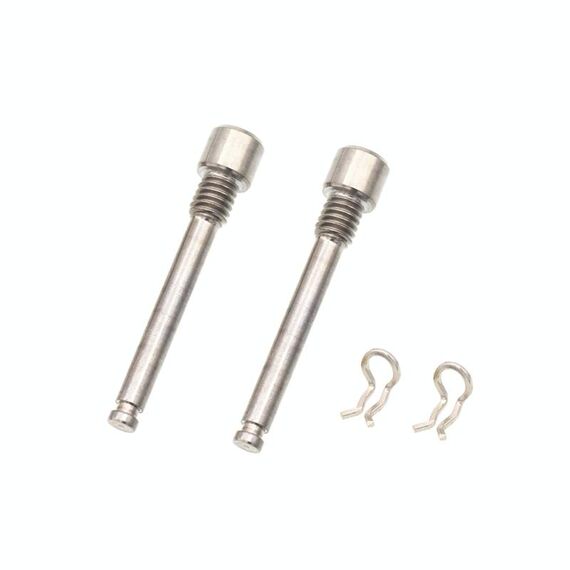 Chiusura a clip in lega di titanio per bicicletta da strada di montagna con molla di ritegno, colore: perno + anello elastico in titanio