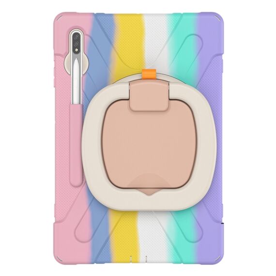 Custodia protettiva rosa con supporto e tracolla per Galaxy Tab S8+/S7+/S7 FE EDA001669301E