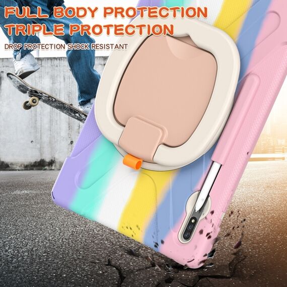 Custodia protettiva rosa con supporto e tracolla per Galaxy Tab S8+/S7+/S7 FE EDA001669301E