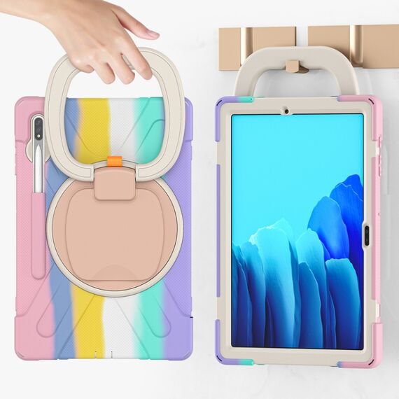 Custodia protettiva rosa con supporto e tracolla per Galaxy Tab S8+/S7+/S7 FE EDA001669301E