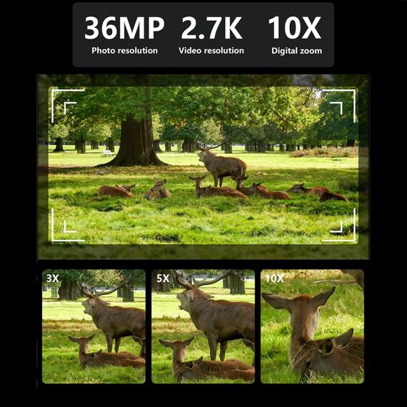 Dispositivo di visione notturna a infrarossi binoculare HD da caccia all'aperto NV7000 2.7K