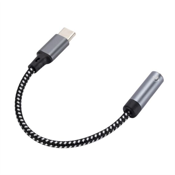 Cavo audio AUX da 3,5 mm femmina a tipo C da 13 cm (grigio) EDA006781701A
