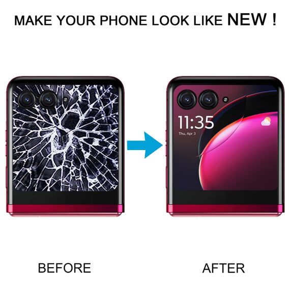 Schermo lcd secondario originale con touch per Motorola Razr 40 Ultra EDA006858301