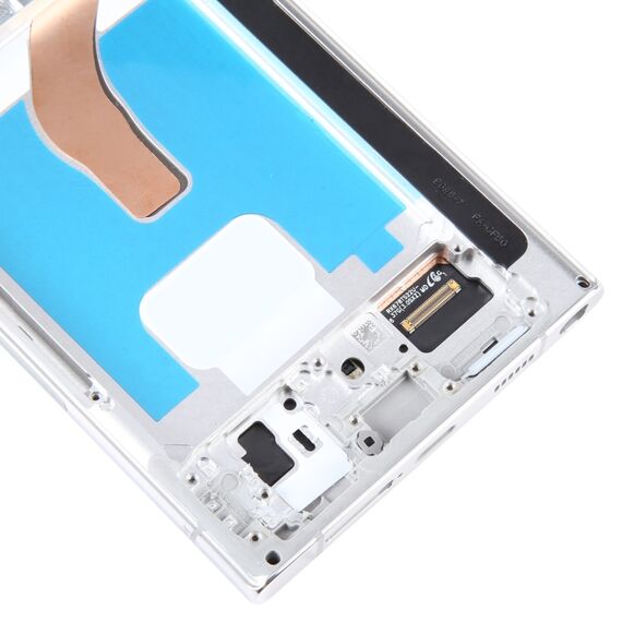 Schermo OLED Samsung Galaxy S22 Ultra 5G SM-S908B con cornice - Argento EU SPS6698S 6922460907702