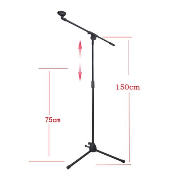 Supporto per microfono da palco treppiede verticale TBD0557049802