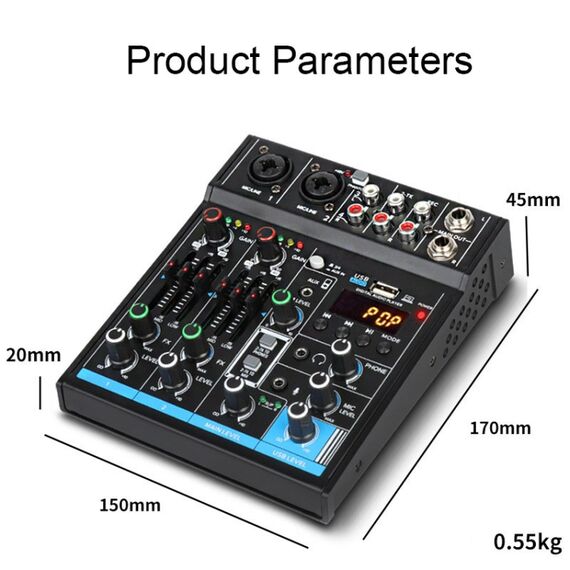 Scheda audio Bluetooth per la registrazione su computer di casa a 4 vie bilanciata USB (M4) TBD0603091101A