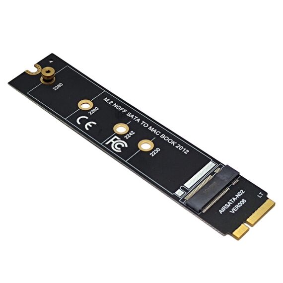 Adattatore M.2 NGFF SATA a SSD MacBook Air 2012 A1465/A1466 (Tipo Lungo) TBD0603741201Adattatore M.2 NGFF SATA a SSD MacBook Air 2012 A1465/A1466 (Tipo Lungo) TBD0603741201