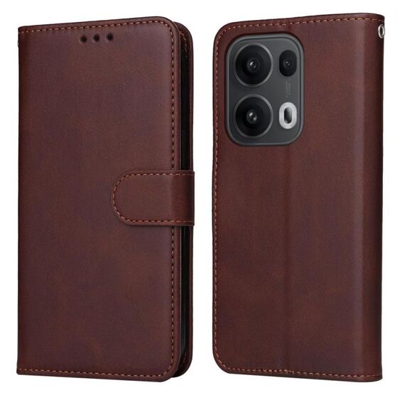 Per OPPO Reno13 Pro Global Classic Calf Texture Flip Custodia in pelle per telefono (marrone)