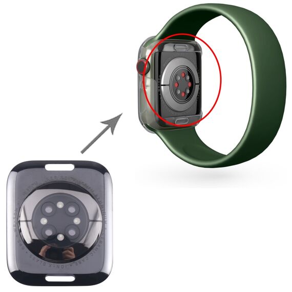 Cover posteriore in vetro con ricarica per Apple Watch Series 7 41 mm GPS EDA006564302