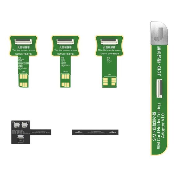 JCID V1S Pro / V1SE SIM Card Holder Test Set per iPhone 5-16 / Android SIM + TF Card