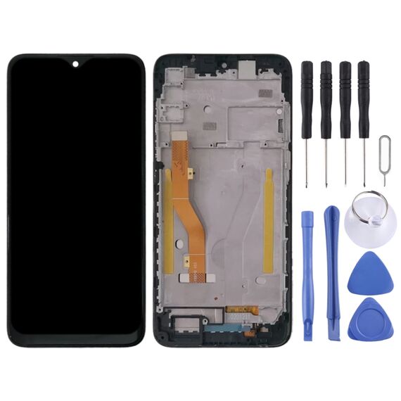 Schermo lcd oem con touch e cornice per Alcatel 1SE 2020 OT5030 nero SPS3441B