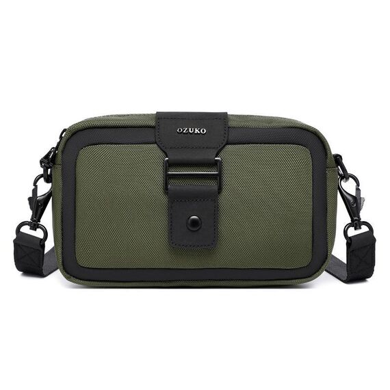 Ozuko Mini Men Borsa a tracolla in tessuto Oxford impermeabile (verde)
