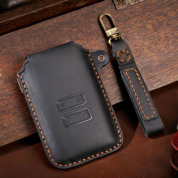 Hallmo per Renault Car Key Cover protettiva Key Storage Bag, Colore: C199 Nero