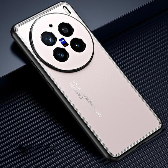 Per vivo X200 Pro Custodia per telefono in metallo satinato (oro)
