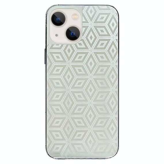 Per iPhone 13 Pellicola adesiva trasparente colorata per la parte posteriore del telefono (cubo magico)
