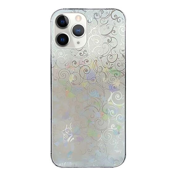 Per iPhone 11 Pro Max Adesivo Trasparente Colorato Pellicola Posteriore per Telefono (Lucky Clouds)