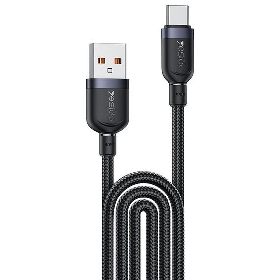 Cavo di ricarica rapida Yesido 3A USB a tipo C, lunghezza: 3 m (nero)