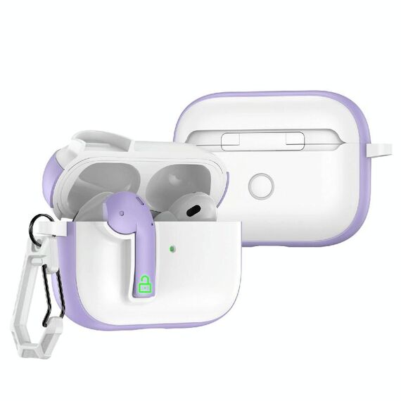 Per AirPods Pro Custodia protettiva per auricolari Colorful Lock (viola)
