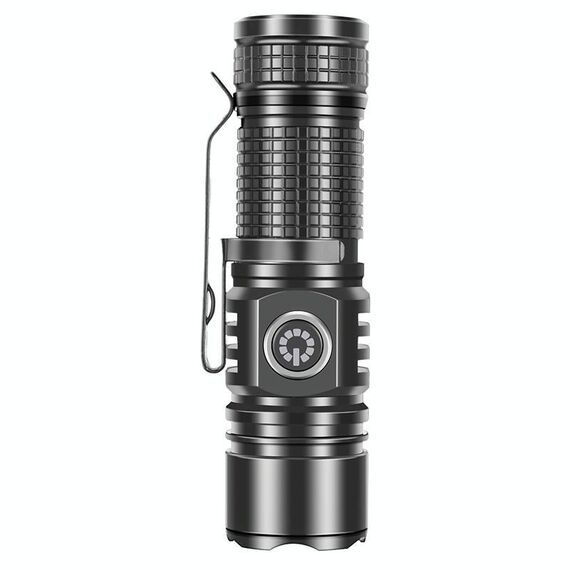 Mini torcia elettrica a LED laser bianco ricaricabile TYPE-C con luce potente e lungo raggio (senza batteria)