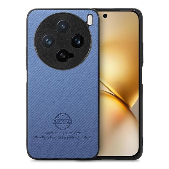 Per vivo X200 Pro mini Twill Fabric Leather Skin Back Custodia per telefono (blu)