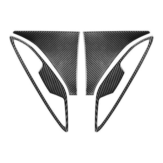 Per BMW Serie 8 G14 2019-2024 4 pezzi/set adesivi parafango anteriore universale (nero)
