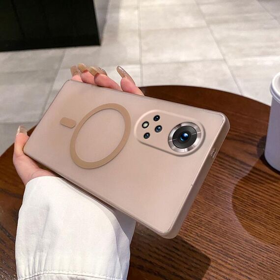 Per Honor 50 Pro Fine Hole Ice Fog MagSafe PC Phone Case (oro)