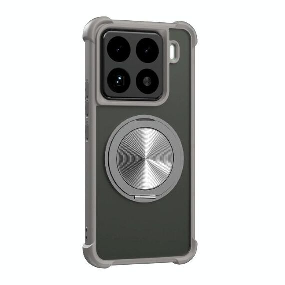 Per Xiaomi 15 CD Texture Supporto girevole a 360 gradi Custodia per telefono MagSafe (grigio)