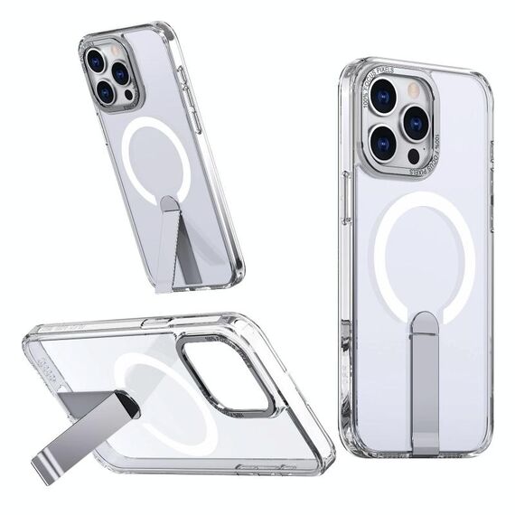 Per iPhone 14 Pro Star Shine Series TPU + PC MagSafe Custodia per telefono con supporto pieghevole (trasparente)