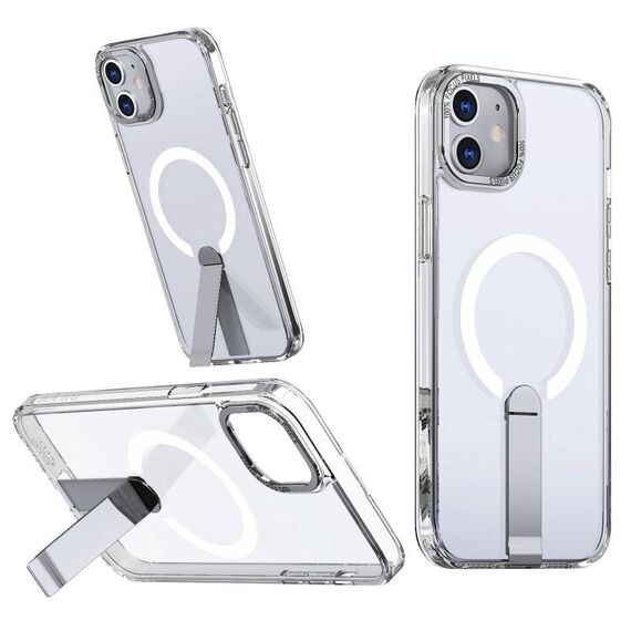 Per iPhone 12 mini Star Shine Series TPU + PC MagSafe Custodia per telefono con supporto pieghevole (trasparente)