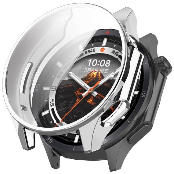 Per OnePlus Watch 3 Custodia protettiva per orologio in TPU elettrolitico a copertura totale (argento)