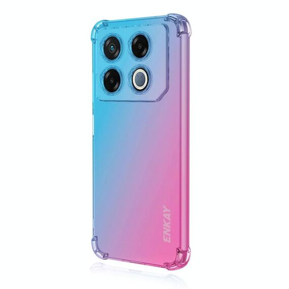 Per Infinix GT 20 Pro ENKAY Hat-Prince Gradient Airbag TPU Custodia per telefono (blu rosa)