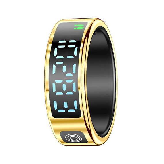 SR08 TAGLIA 9 Anello intelligente, supporta il controllo dei gesti delle mani / monitoraggio della salute / modalità sportive multiple (oro)