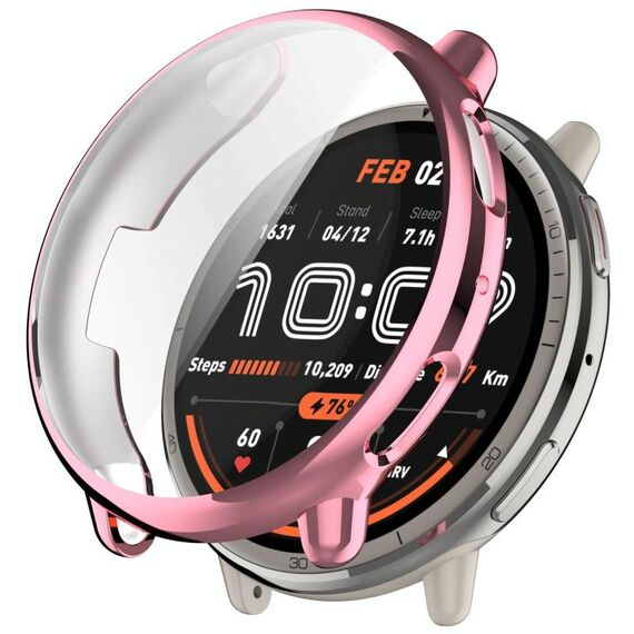 Per Amazfit Active 2 A2437 Custodia protettiva per orologio in TPU elettrolitico a copertura totale (rosa)