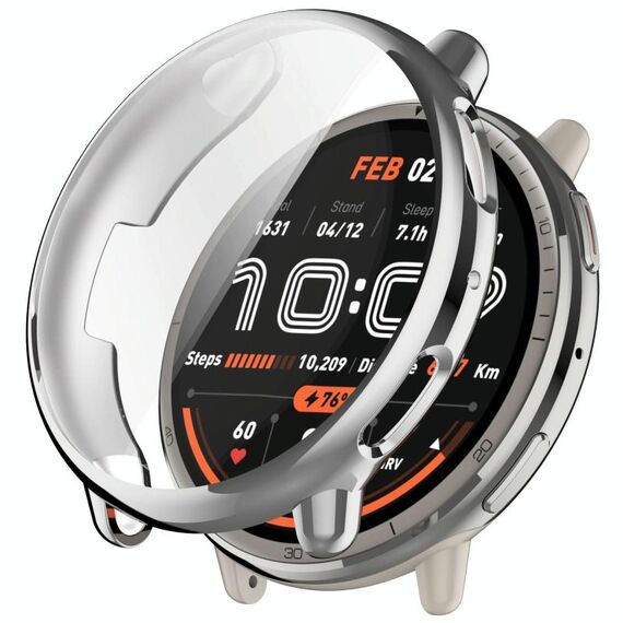 Per Amazfit Active 2 A2437 Custodia protettiva per orologio in TPU elettrolitico a copertura totale (argento)