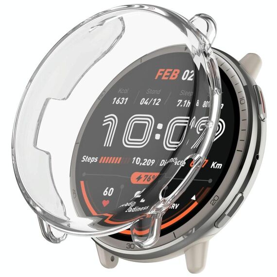 Per Amazfit Active 2 A2437 Custodia protettiva per orologio in TPU elettrolitico a copertura totale (colore trasparente)