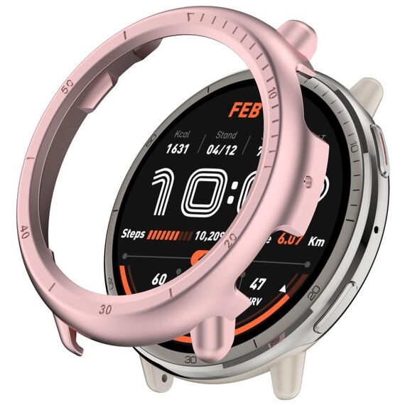 Per Amazfit Active 2 A2437 Custodia protettiva per orologio cavo in PC a mezza copertura (rosa)